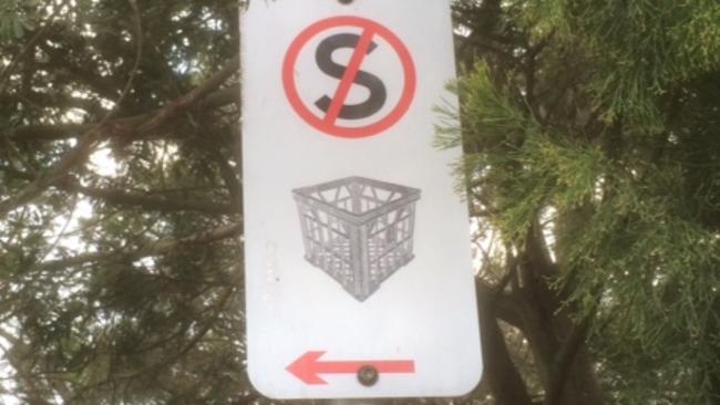 Absolutely no milk crates may be parked here on the Mornington Peninsula — with or without the engine running.