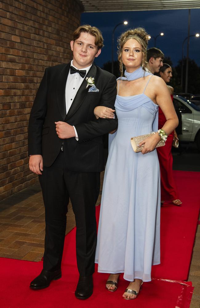 Reuben Hoare and Kendall Middleton at Toowoomba Grammar School formal at Rumours International, Wednesday, November 15, 2023. Picture: Kevin Farmer