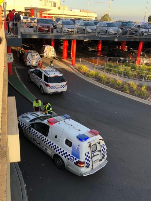 The scene after two gunmen stormed a sports bar at Waverley Gardens shopping centre in Mulgrave. Picture: Twitter/@capt_donovich