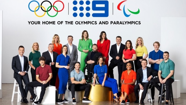 Channel 9's Olympic team promoted during an 'Up Front' launch.