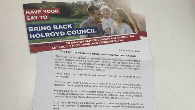 A petition Prospect MP has circulated supporting a council demerger.