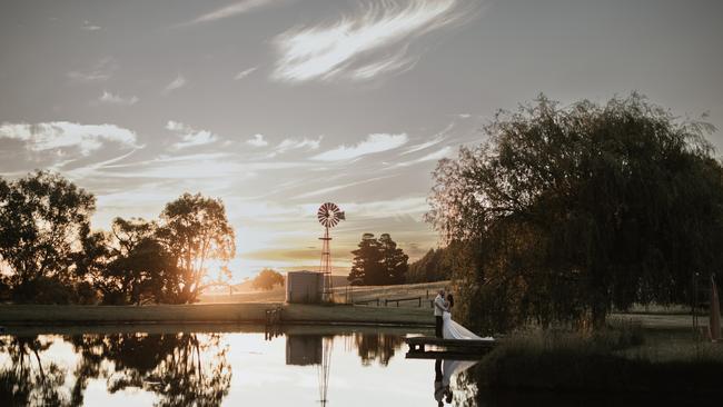 Mt Beare is a rustic venue offering a range of photo opportunities for couples. Picture: Run Wild Photography
