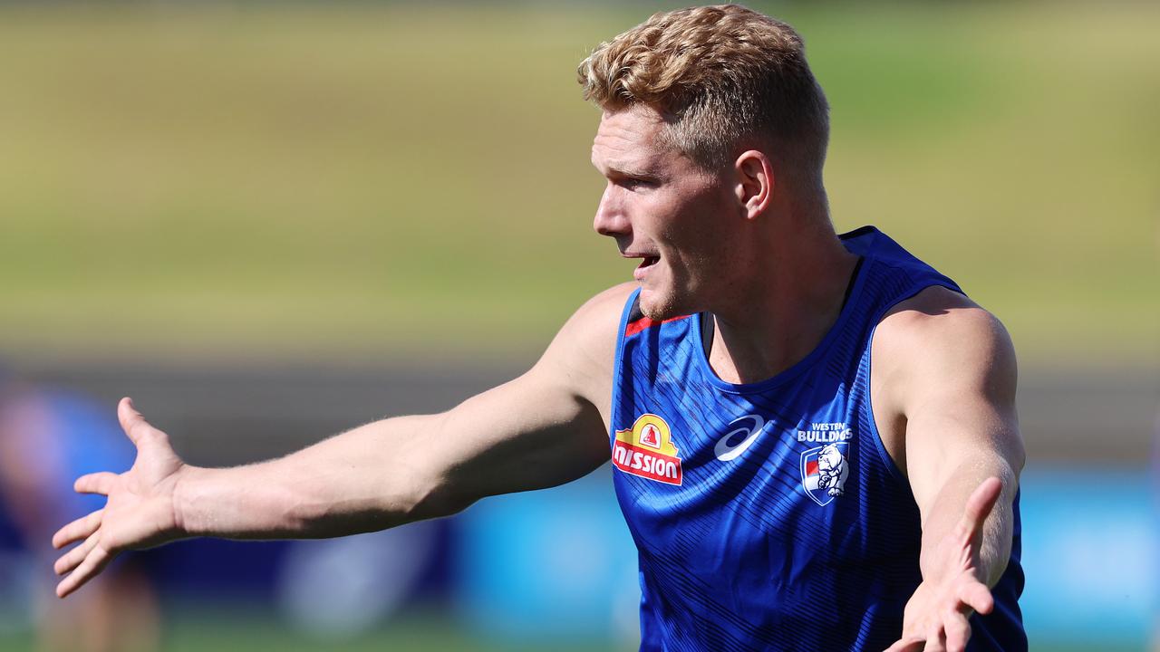 Bulldog Adam Treloar at training. Picture: Michael Klein