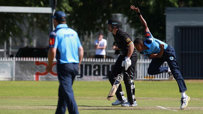 Parramatta bowler Daniel Jackson.