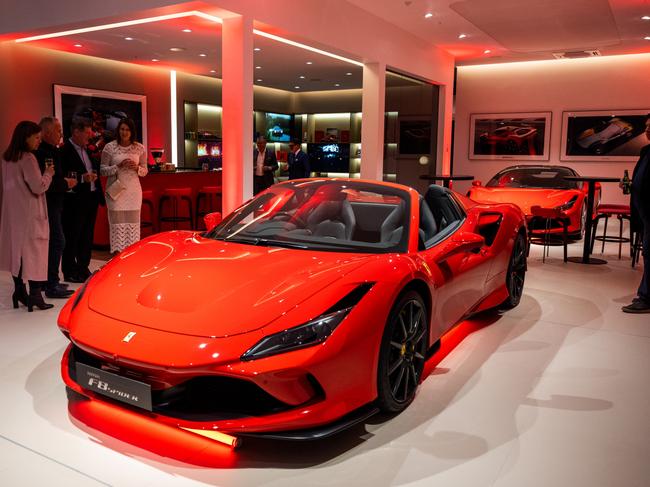 Ferrari Adelaide upgraded showroom on West Tce, city. Picture: Supplied by Ferrari Adelaide