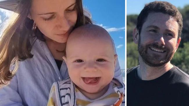 James Harrison (right) was found dead next to his young son Rowan (left, pictured with mum Sophie. Pictures: News.com.au