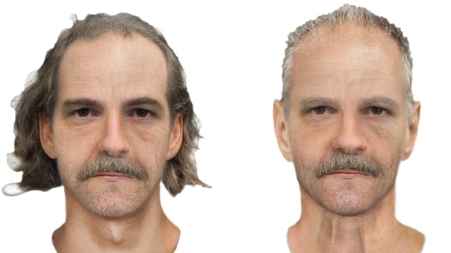 In 2020 police released a digitally aged version of the Identikit to assist the public in potentially identifying Thomas Cooper’s killer, image: Victoria Police