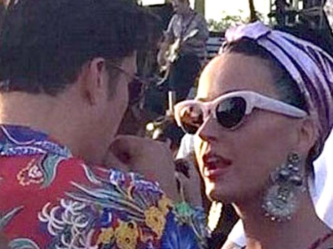 Katy Perry and Orlando Bloom at Coachella 2016. Picture: Twitter