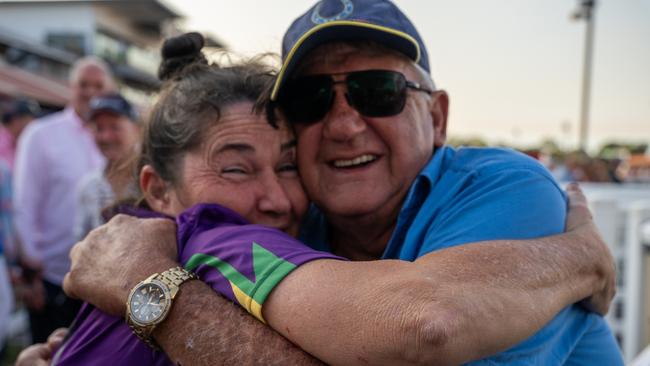 Tayarn Halter and Dick Leech at the 2023 Darwin Cup. Picture: Pema Tamang Pakhrin