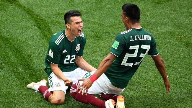 Hirving Lozano was the hero for Mexico. Picture: Getty.