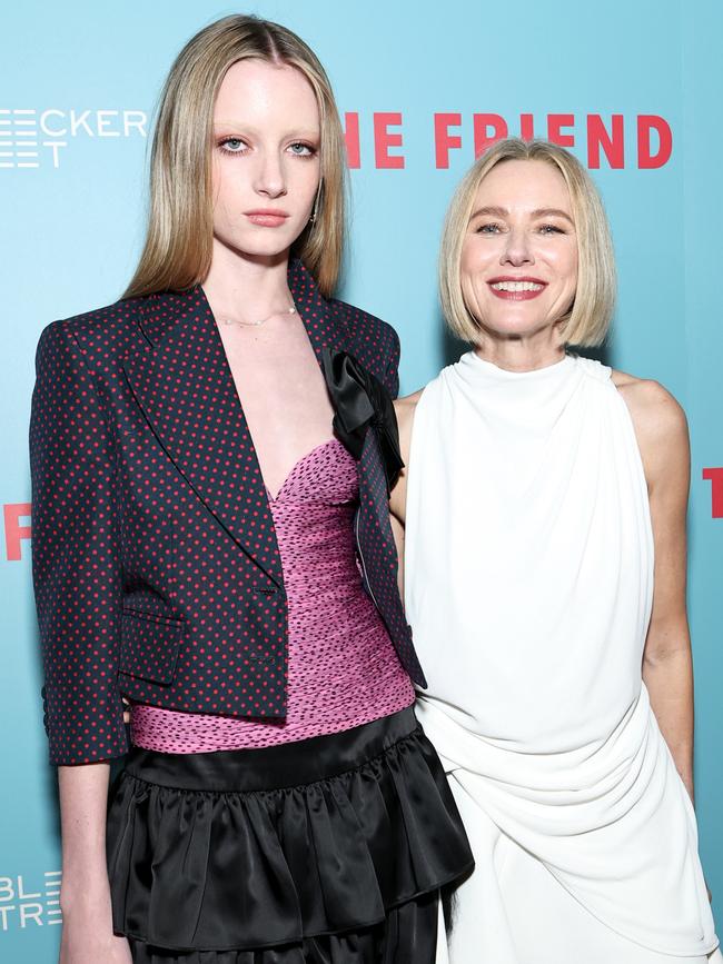 Kai Schreiber and mum Naomi Watts at the New York premier of The Friend in March. Picture: Jamie McCarthy / Getty Image
