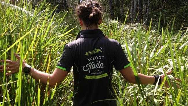 Melissa Little on the Kokoda Track. Picture: Melissa Little