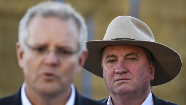 Barnaby Joyce with Scott Morrison om 2018.