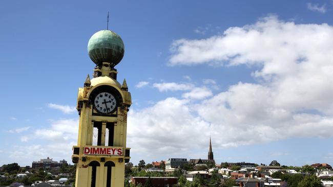 The famous Dimmeys clock tower.