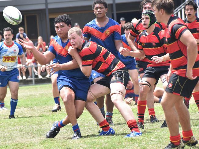2022 Regional Rugby Championships, March 5 and 6, Rugby Park, Rockhampton; First XV grand final, Downlands College versus Rockhampton Grammar School.
