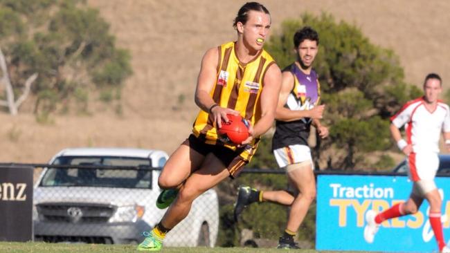 Will Stephenson in action for Rowville on Saturday. Picture: Rowville Football Club