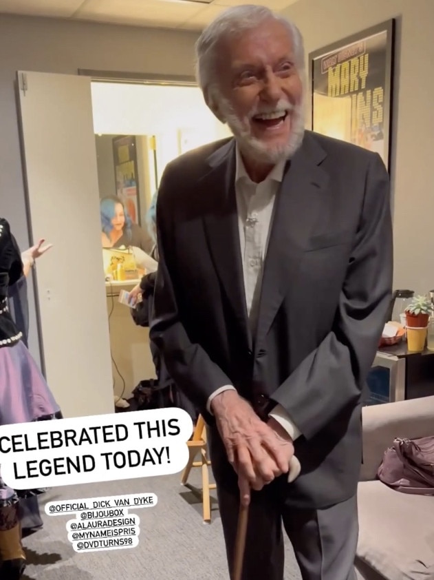 The almost-98-year-old showed off his dance moves. Picture: Instagram