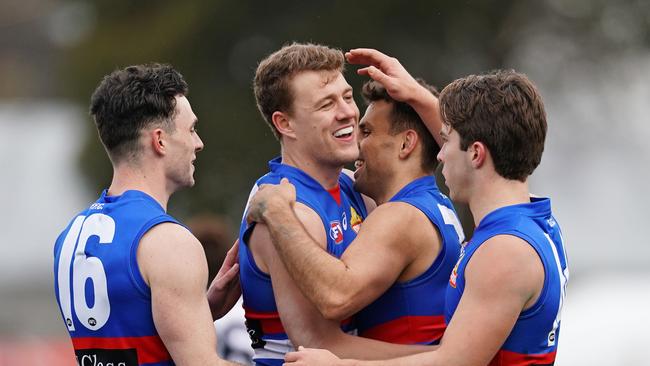 The Bulldogs went to Channel 7 to stake their claim for more blockbuster games. Picture: (AAP Image/Scott Barbour