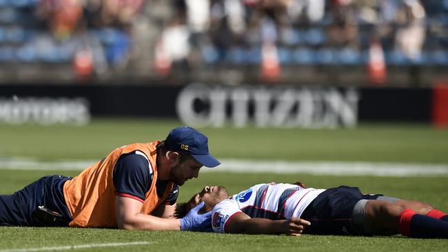 Will Genia receives treatment. Picture: Getty