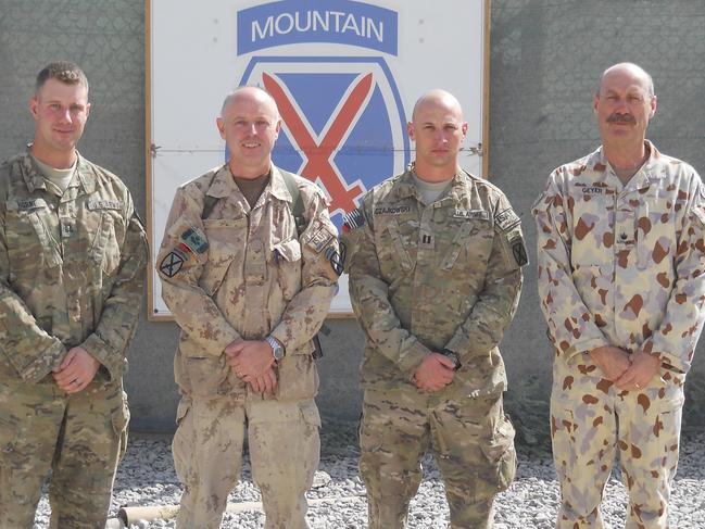 CC From the left to right: Captain George Horne, US Army Lieutenant Colonel Ron Puddister, Canadian Army Captain Wade Czajkowski and Army Major Tony Geyer.