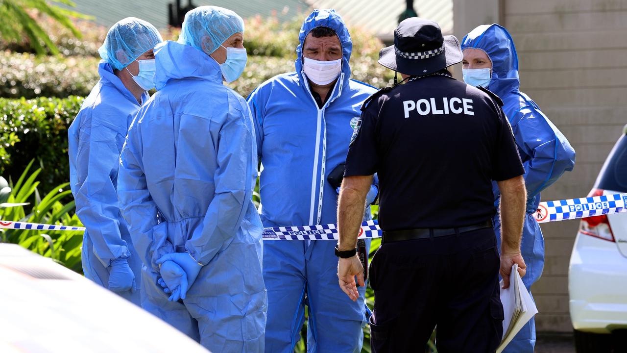 Police and forensic officers attended the scene. Picture: NCA NewsWire/ David Clark