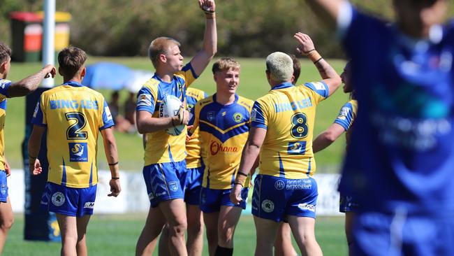 Gorillas celebrate their win. Picture: Steve Montgomery Sports Photography