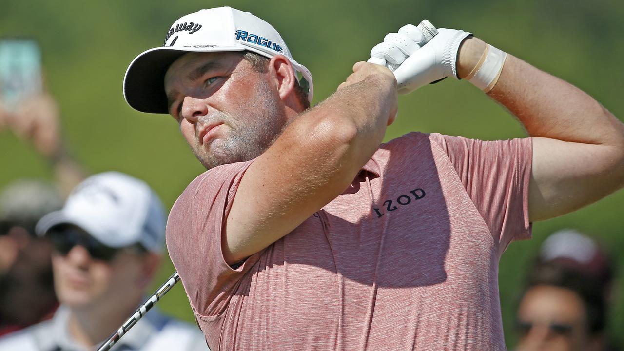 Marc Leishman is leading by one shot after two rounds.