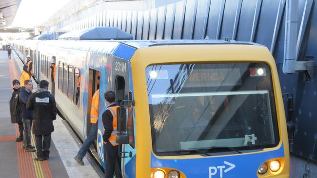 Current level crossing removals on the Mernda train line are estimated to be completed by 2025. Picture: Darren Peters