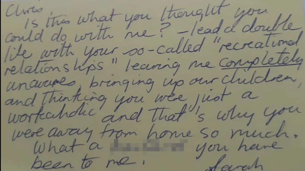 A UK man found this note tucked into a book he bought at a charity shop. Picture: Deadline News