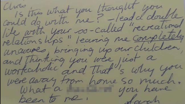 A UK man found this note tucked into a book he bought at a charity shop. Picture: Deadline News