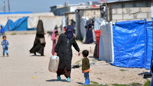 The Roj refugee camp in northern Syria. Picture: EPA