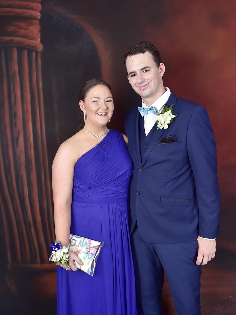 Sophie Cooper and Jesse Stennett at the 2016 Centralian Senior College formal. Picture: HANNAH MILLERICK / NT NEWS