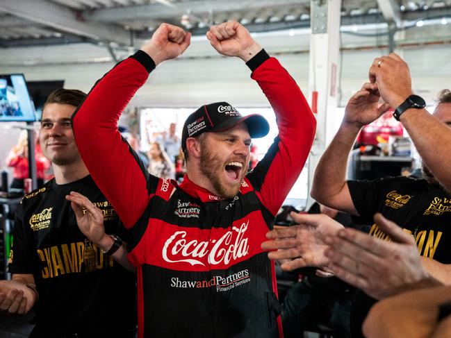 ADELAIDE, AUSTRALIA - NOVEMBER 26: Brodie Kostecki driver of the #99 Coca-Cola Racing Chevrolet Camaro ZL1 during the VAILO Adelaide 500, part of the 2023 Supercars Championship Series at Adelaide Street Circuit, on November 26, 2023 in Adelaide, Australia. (Photo by Daniel Kalisz/Getty Images)