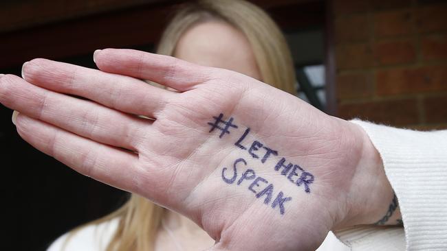 The #LetHerSpeak campaign if fighting to overturn the legislation. Picture: David Caird