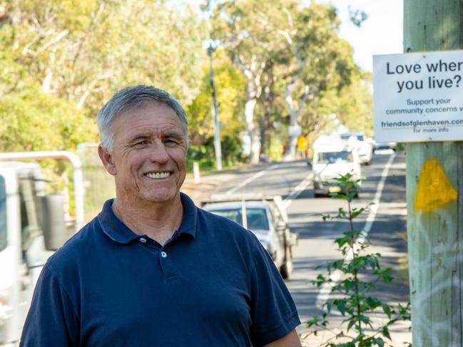 Rick Allison at the location where the Glenhaven Mosque is being concidered.  Monday May 7 2018 (AAP Image/ Monique Harmer)