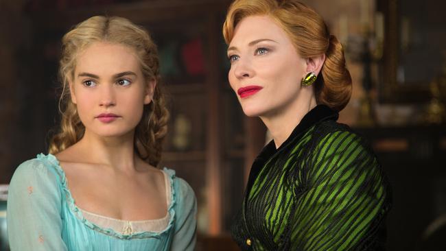 Classic for all ages ... Lily James is Cinderella and Cate Blanchett is the Stepmother in Disney's Cinderella.