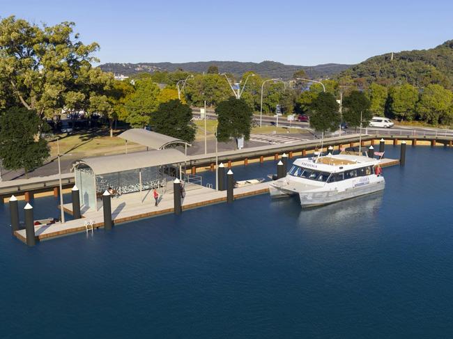 The wharf will include a covered gangway and dedicated fishing wharf.