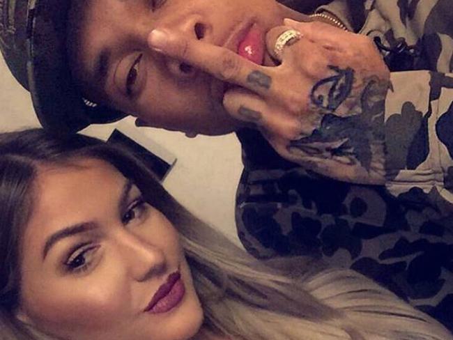 Mary parties with rapper Tyga. Picture: Instagram