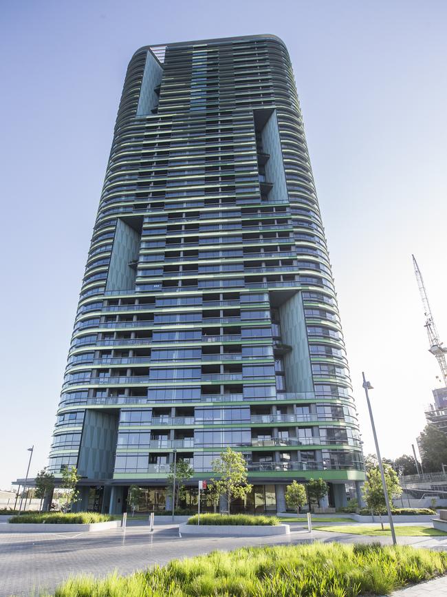 The Opal Tower in Sydney Olympic Park. Picture: Dylan Robinson