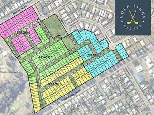 HOUSING PROJECT: Plans for the Golf Links Estate development on land fronting the Ipswich Country Club golf course. Picture: Contributed