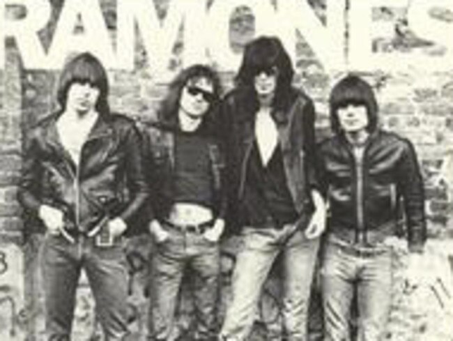 Epoch-making ... The cover of the 1976 vinyl album "The Ramones" by the Ramones.