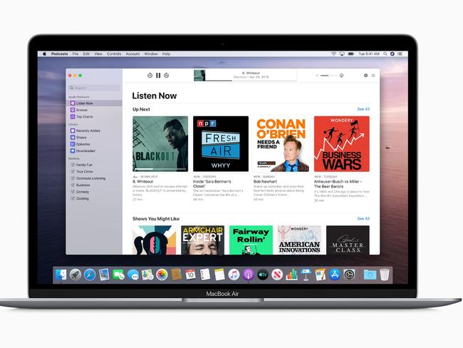 Apple's MacOS Catalina software adds features including a new music app, complete voice control, and the ability to use an iPad as a second screen.