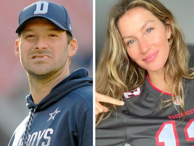 Tony Romo and Gisele Bundchen.