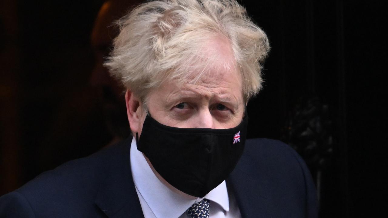 Prime Minister Boris Johnson leaves 10 Downing Street For PMQ's on January 12 in London, England. Picture: Leon Neal/Getty Images