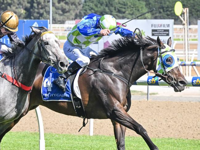 Ideel Girl ridden by Jarrod Fry wins the Hygain Winners Choice Handicap at Sportsbet-Ballarat Racecourse on March 24, 2024 in Ballarat, Australia. (Photo by Reg Ryan/Racing Photos via Getty Images)