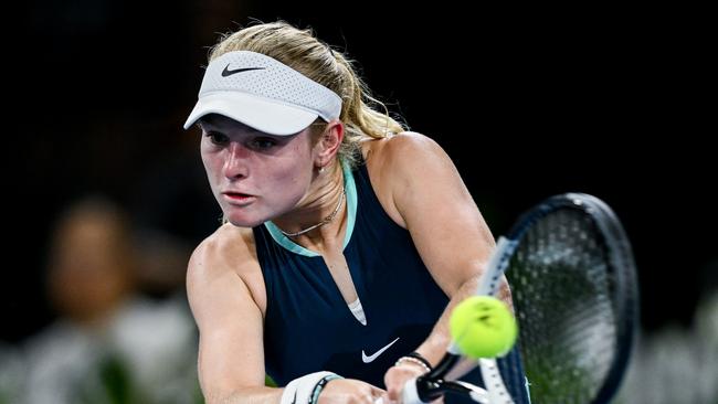 Australian teenage sensation Emerson Jones at the 2025 Adelaide International. Picture: Mark Brake/Getty Images