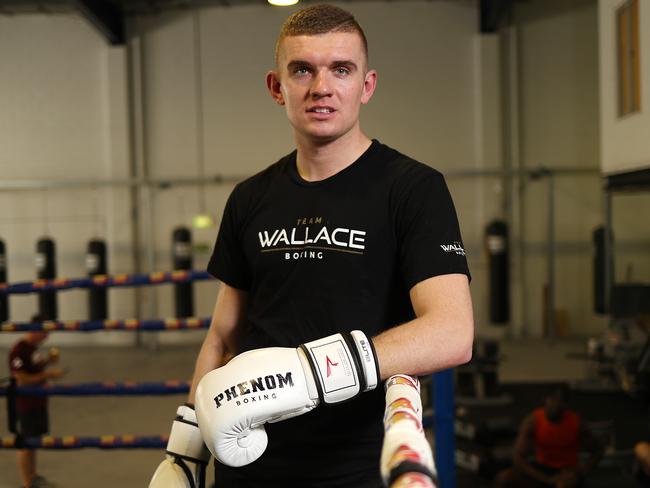 Conor Wallace (former sparring partner for UFC star Conor McGregor) training at Fortitude Boxing.  Pic Peter Wallis