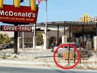 mcdonalds cuba barbed wire for Escape