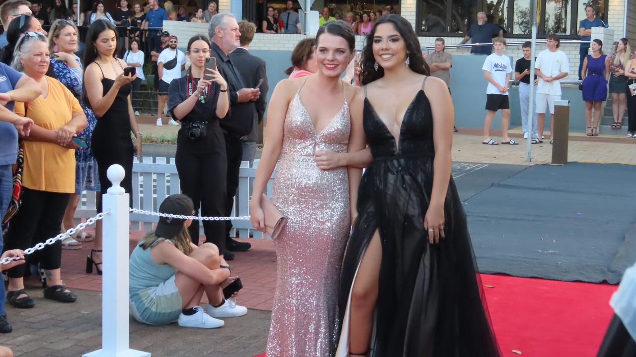 Students celebrating the Urangan State High School formal.