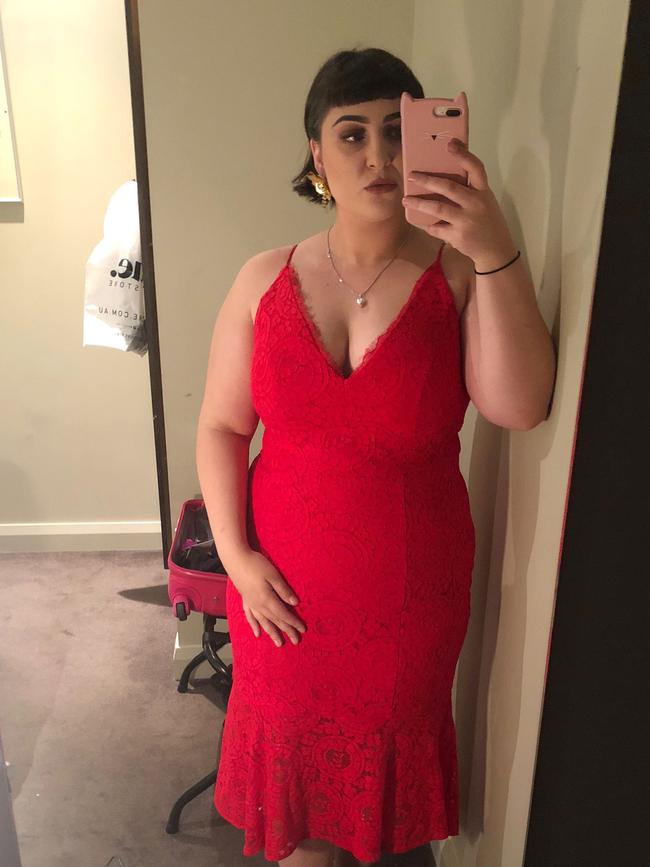 Lauren, 25, gastric sleeve surgery last April and has lost 35kg. Picture: Supplied